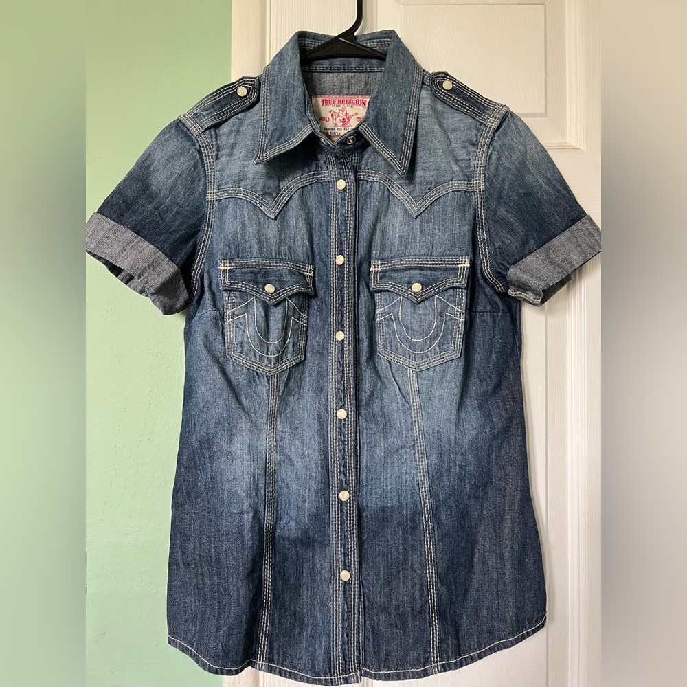 True religion shirt size small good condition